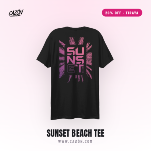 Camiseta Sunset Beach Negra