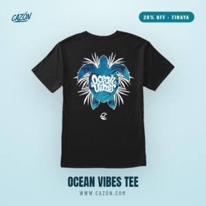 Camiseta Ocean Vibes Tortuga Negra